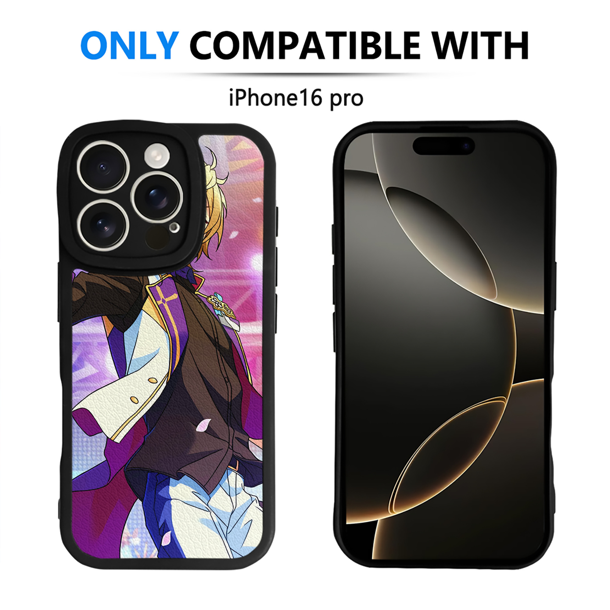 （画像用） あんさんぶるスターズ! Ensemble Stars 【iPhone 16シリーズ対応】シリコンスマホケース（レザー調） 材質：シリコン